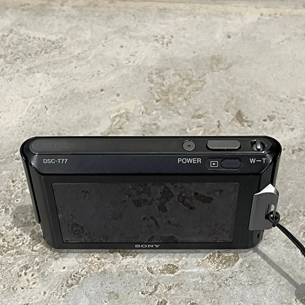 Sony Cyber-shot DSC-T77 Digital Camera Black 10.1 MP 4x Optical Zoom FullHD 1080